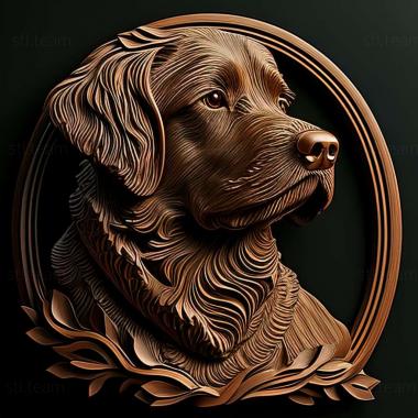 3D model Briar dog breed dog (STL)